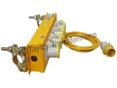 110V 4x16AMP SCAFFOLD MOUNT 4 WAY  SOCKET BOX